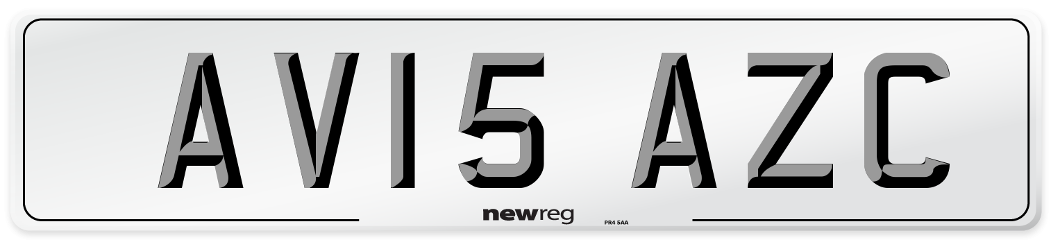 AV15 AZC Number Plate from New Reg